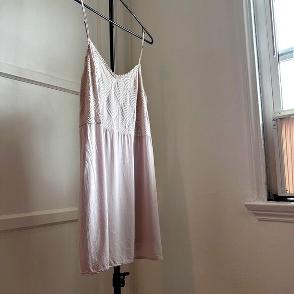 Pale Pink Embroidered Dainty Feminine Soft V Neck Slip Tank Adjust Strap… - Picture 7 of 7